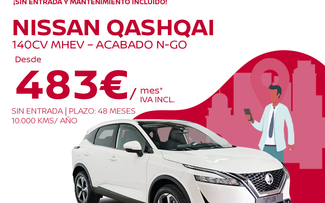 Nissan Qashqai de renting en Caetano Reicomsa